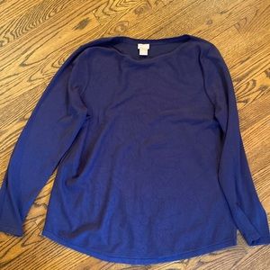 Chico’s blue sweater, size 2 (L/10). Great condition!